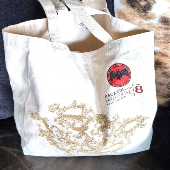 Rare Bacardi Reserva Rum Promotional Reusable Canvas Tote - Picture 8 of 12